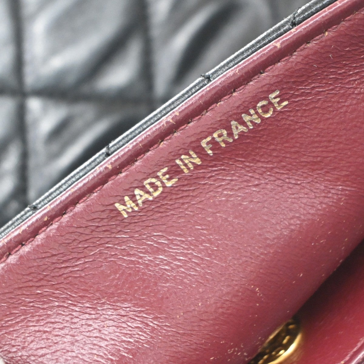 Chanel Chanel Matelassé Cuir Noir Black Leather Black Leather Shoulder Bag Bag (Pre-Owned)