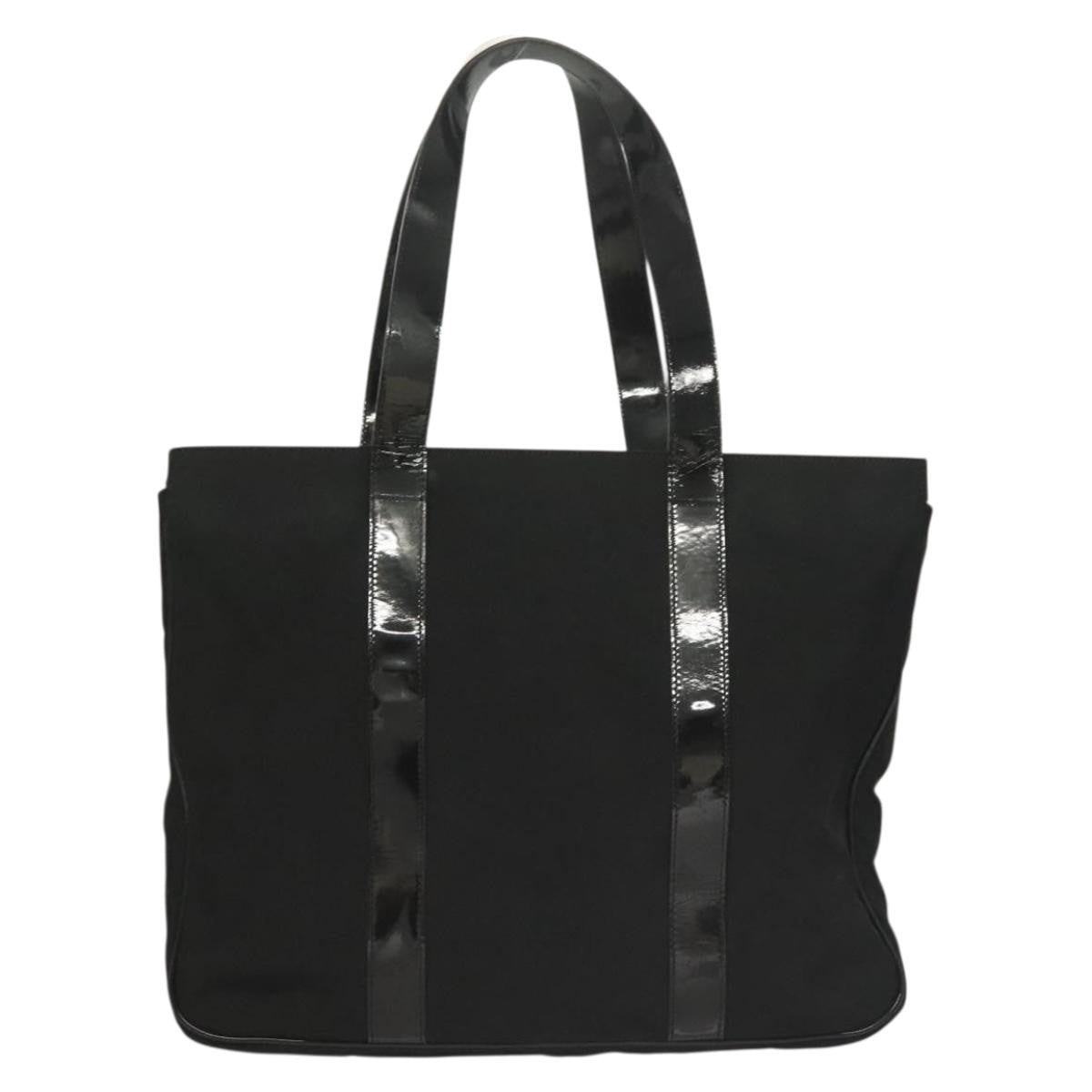 Salvatore Ferragamo Vala Tote Nylon Black Nylon Tote Bag Bag (Pre-Owned)
