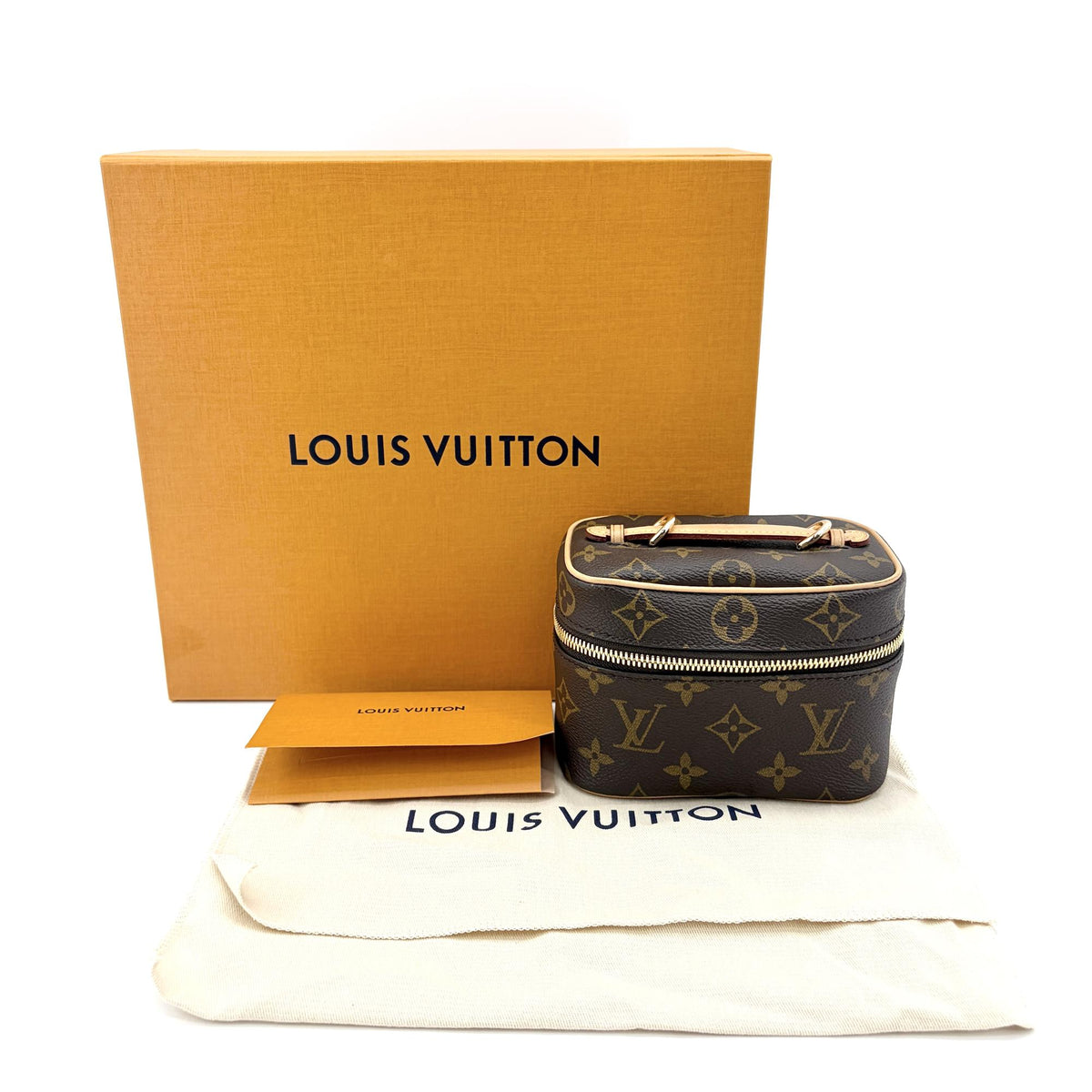 Louis Vuitton Nice Vanity Case Monogram Canvas Brown Canvas Handbag (Pre-Owned)