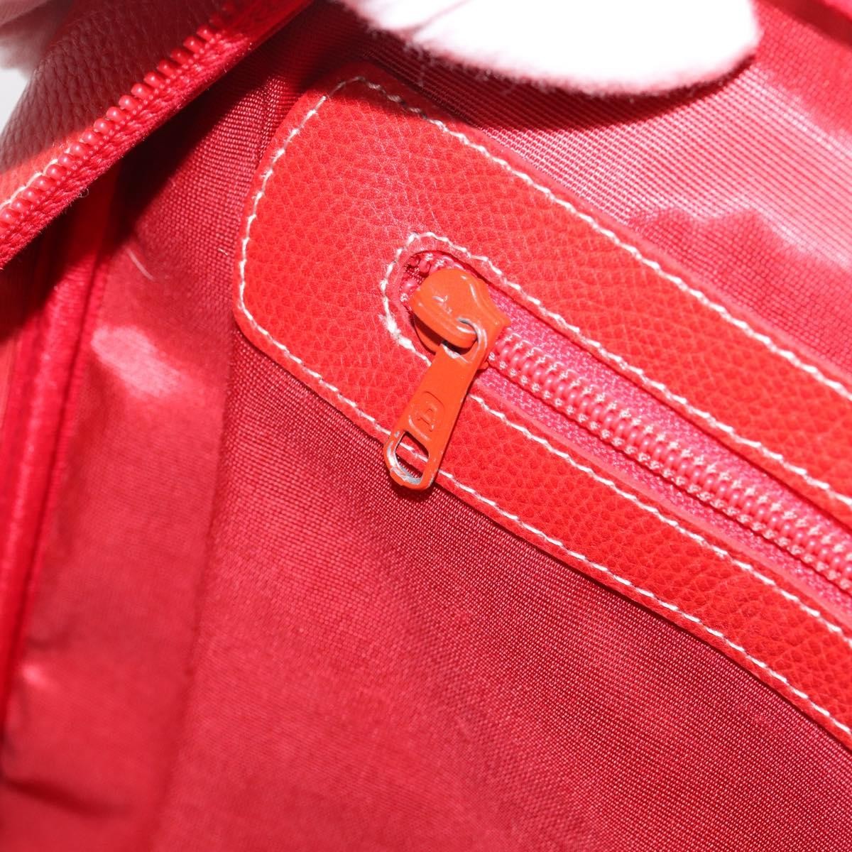 Loewe Anagram Business Leather Red Leather Briefcase Bag (Pre-Owned)