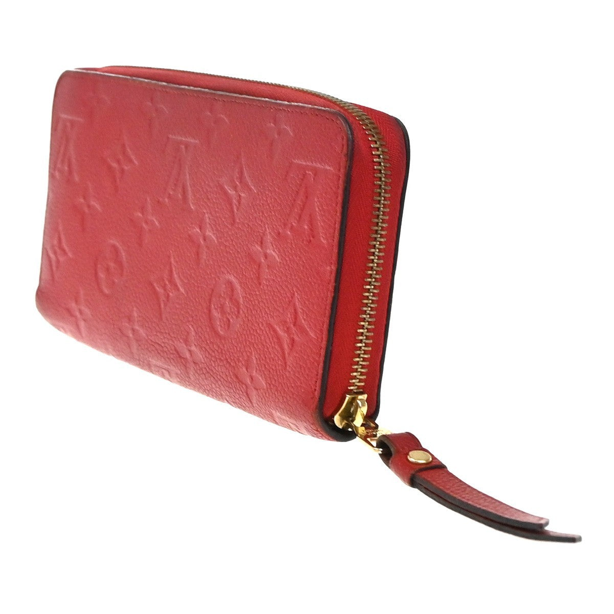 Louis Vuitton Portefeuille Zippy Monogramme Empreinte Monogramme Empreinte Red Leather Wallets Accessory (Pre-Owned)