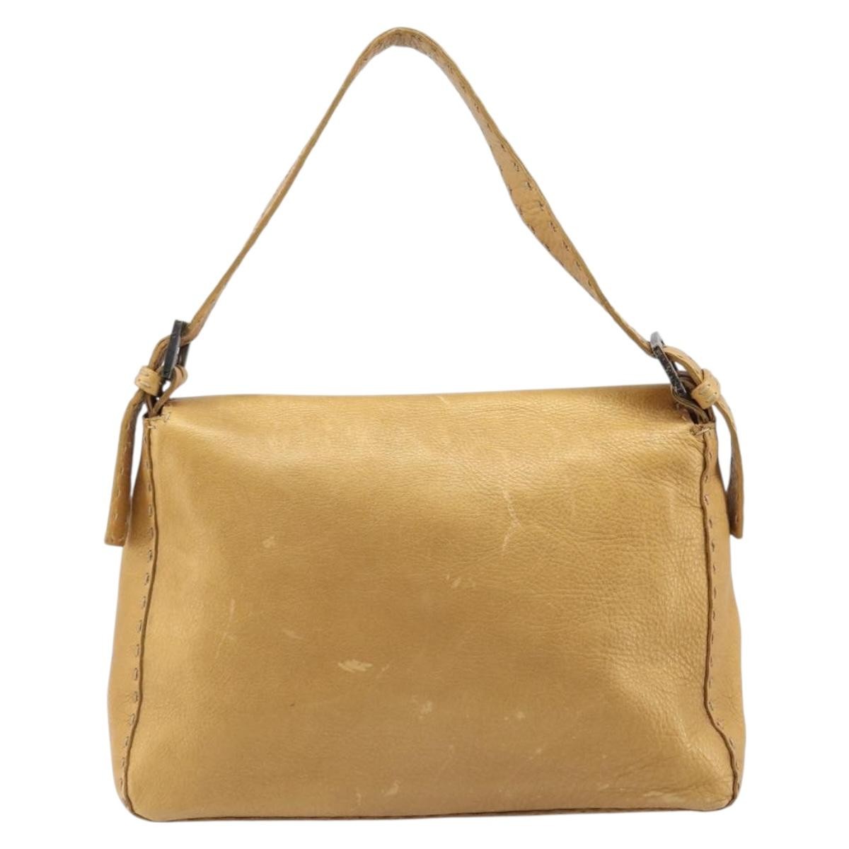 Fendi Selleria Leather Brown Leather Shoulder Bag Bag (Pre-Owned)