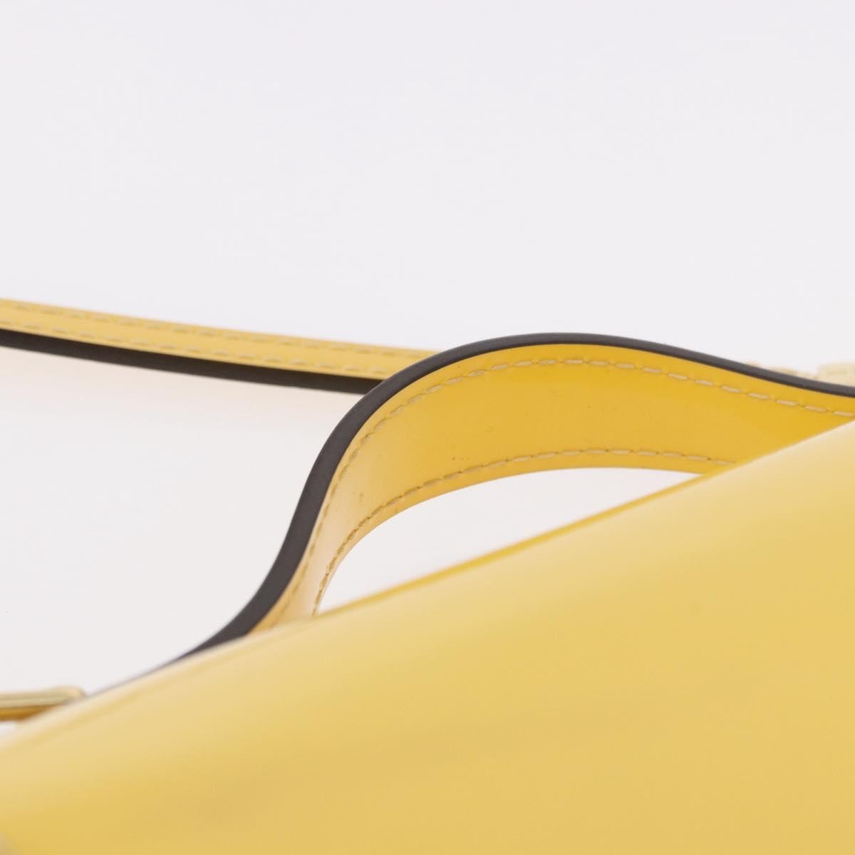 Louis Vuitton Monceau Vernis Yellow Patent_Leather Handbag (Pre-Owned)