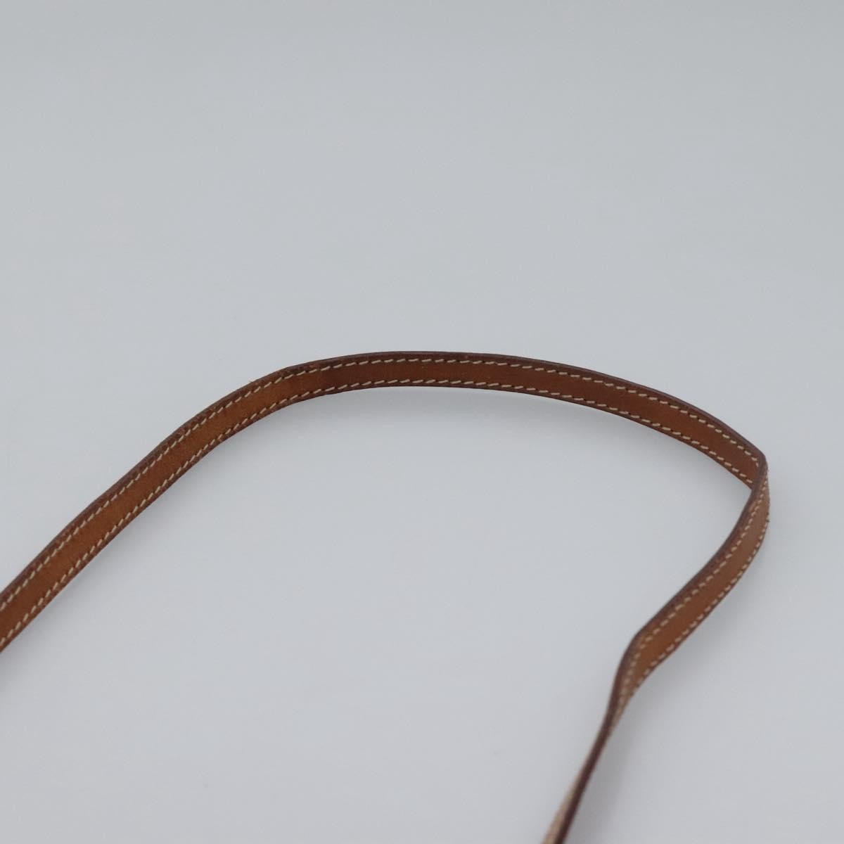 Celine Vintage Macadam Circle Logo Canvas And Leather Brown Canvas Shoulder Bag Bag (Pre-Owned)
