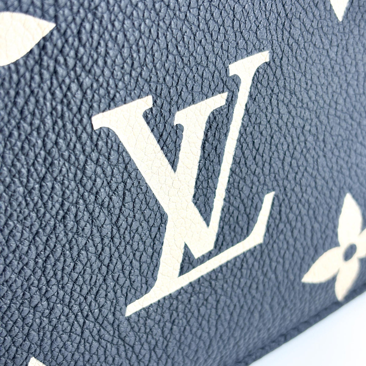 Louis Vuitton Neonoe Bicolor Monogram Empreinte Giant Black Leather Handbag (Pre-Owned)