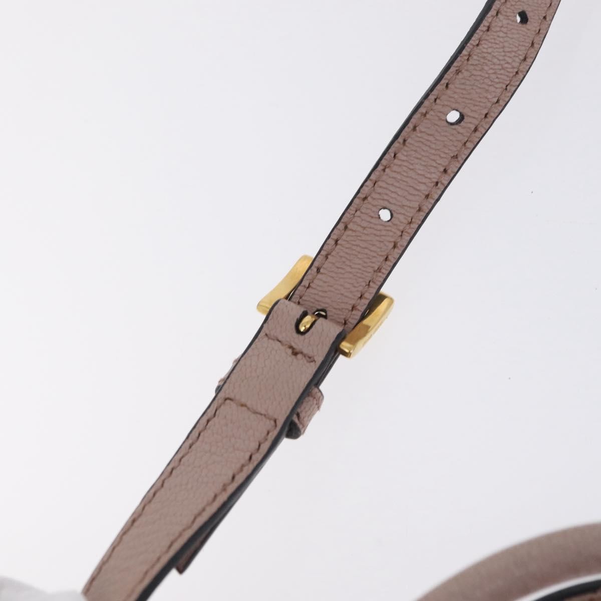 Miu Miu Madras Convertible Compartment Leather Beige Leather Tote Bag Bag (Pre-Owned)
