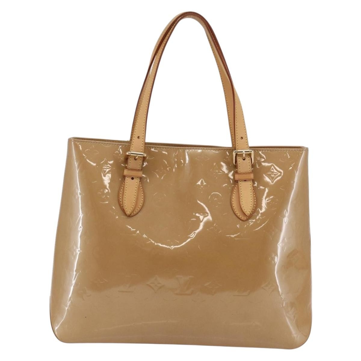 Louis Vuitton Brentwood Monogram Vernis Brown Patent_Leather Bag (Pre-Owned)