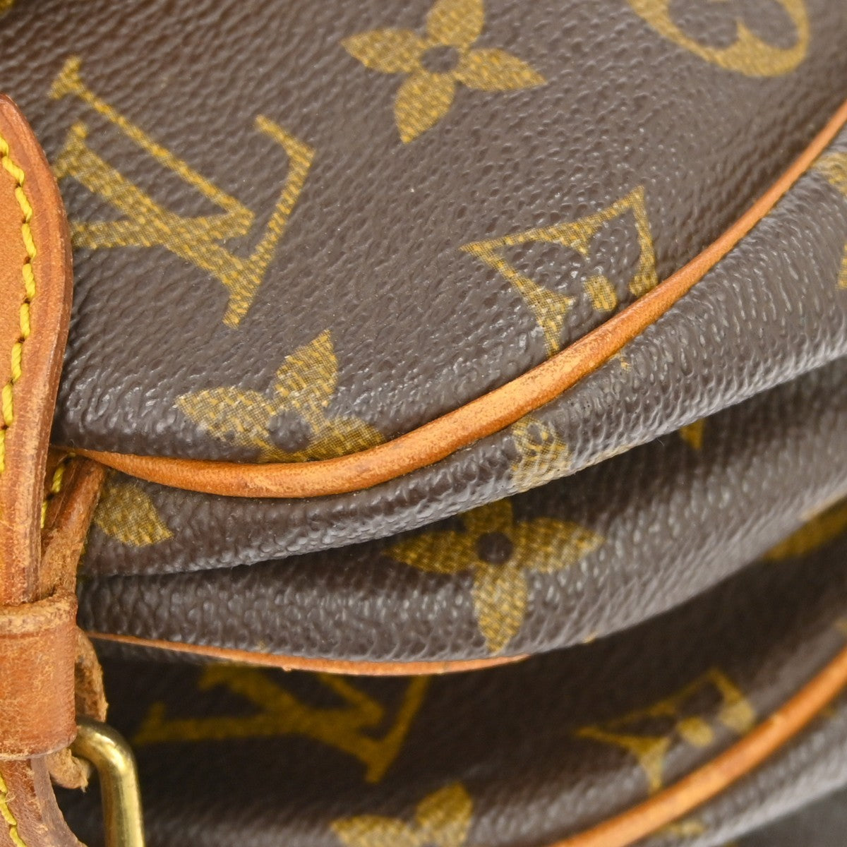 Louis Vuitton Saumur Monogram Canvas Brown Canvas Shoulder Bag Bag (Pre-Owned)