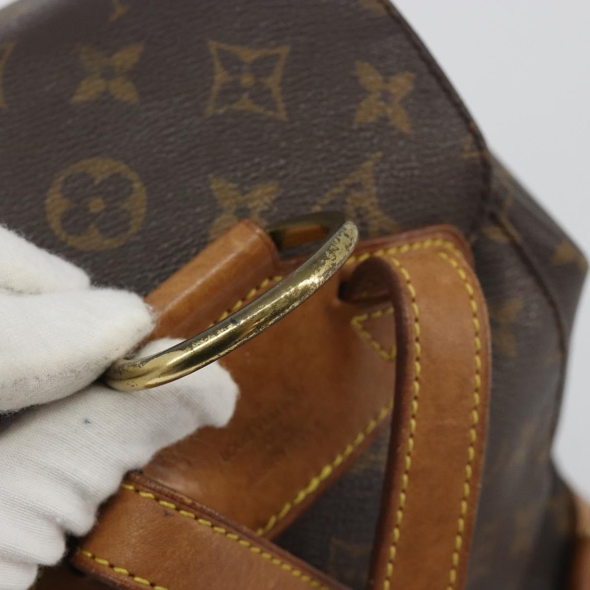 Louis Vuitton Vintage Montsouris Monogram Canvas Brown Canvas Backpack Bag (Pre-Owned)