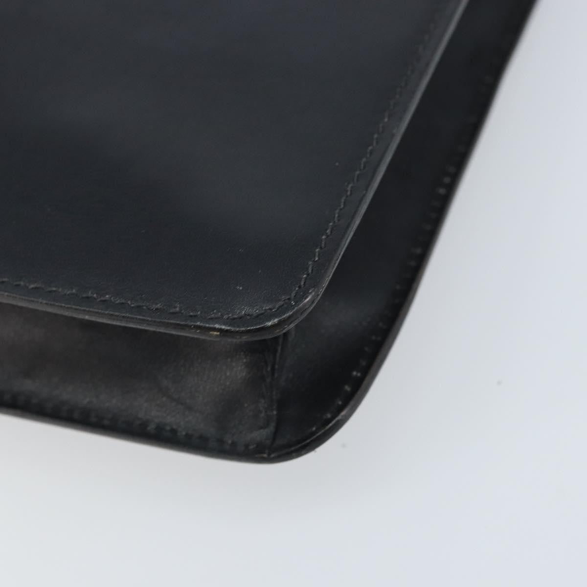 Celine Vintage Leather Black Leather Shoulder Bag Bag (Pre-Owned)