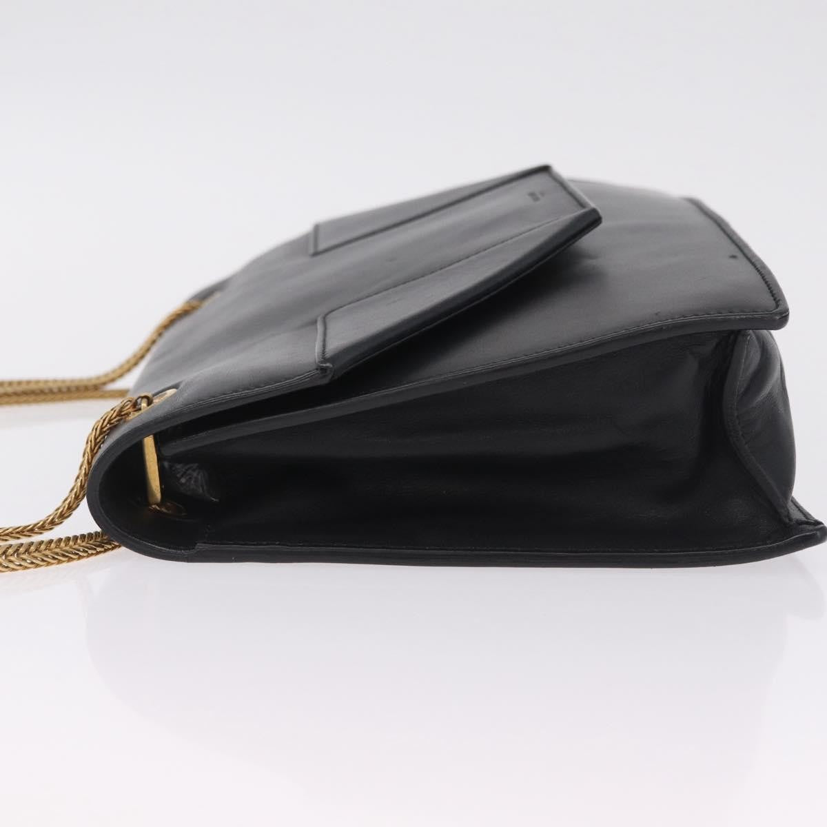 Saint Laurent Betty Leather Black Leather Handbag (Pre-Owned)