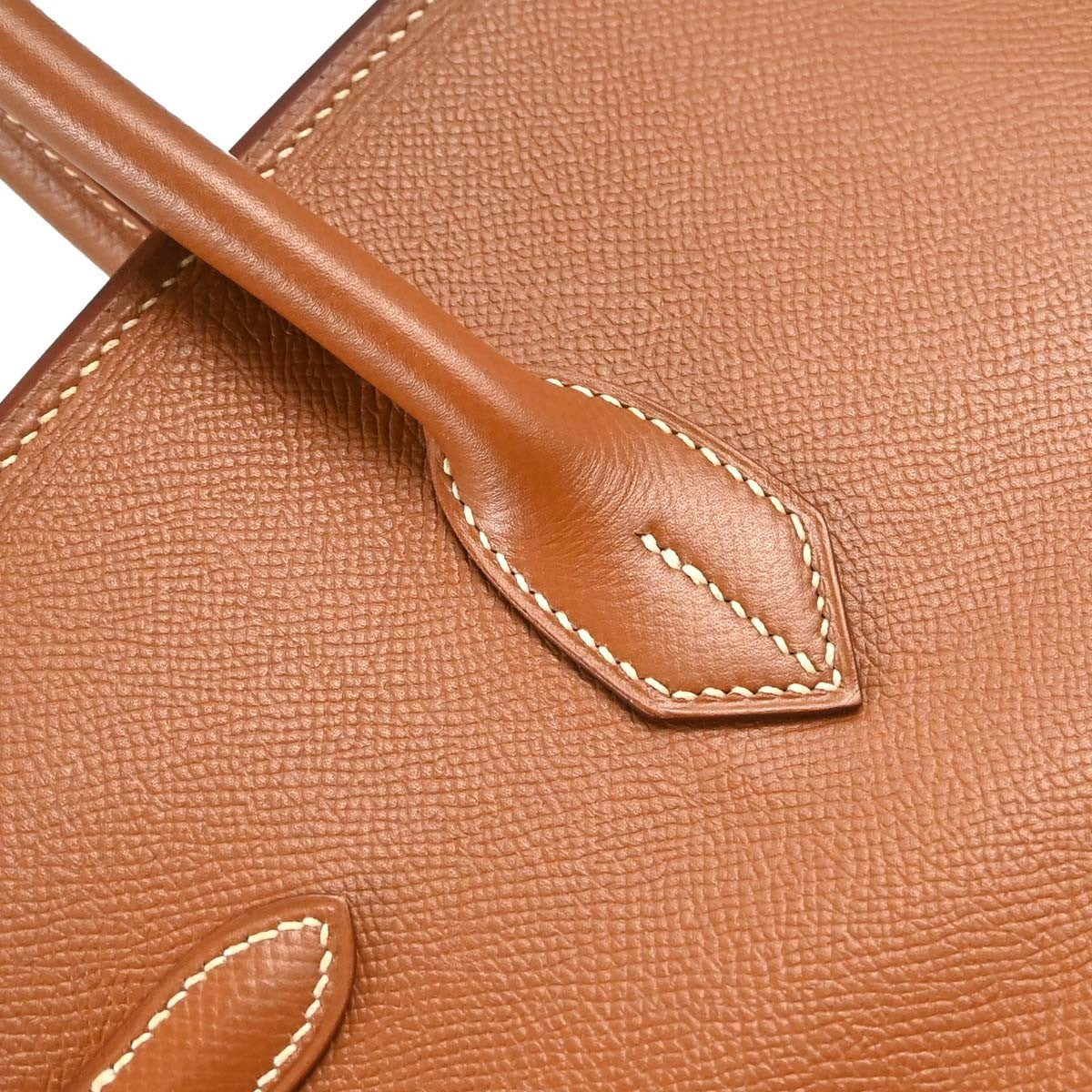 Hermes Birkin Gold Courchevel With Gold Hardware Gold Leather Handbag (Pre-Owned)