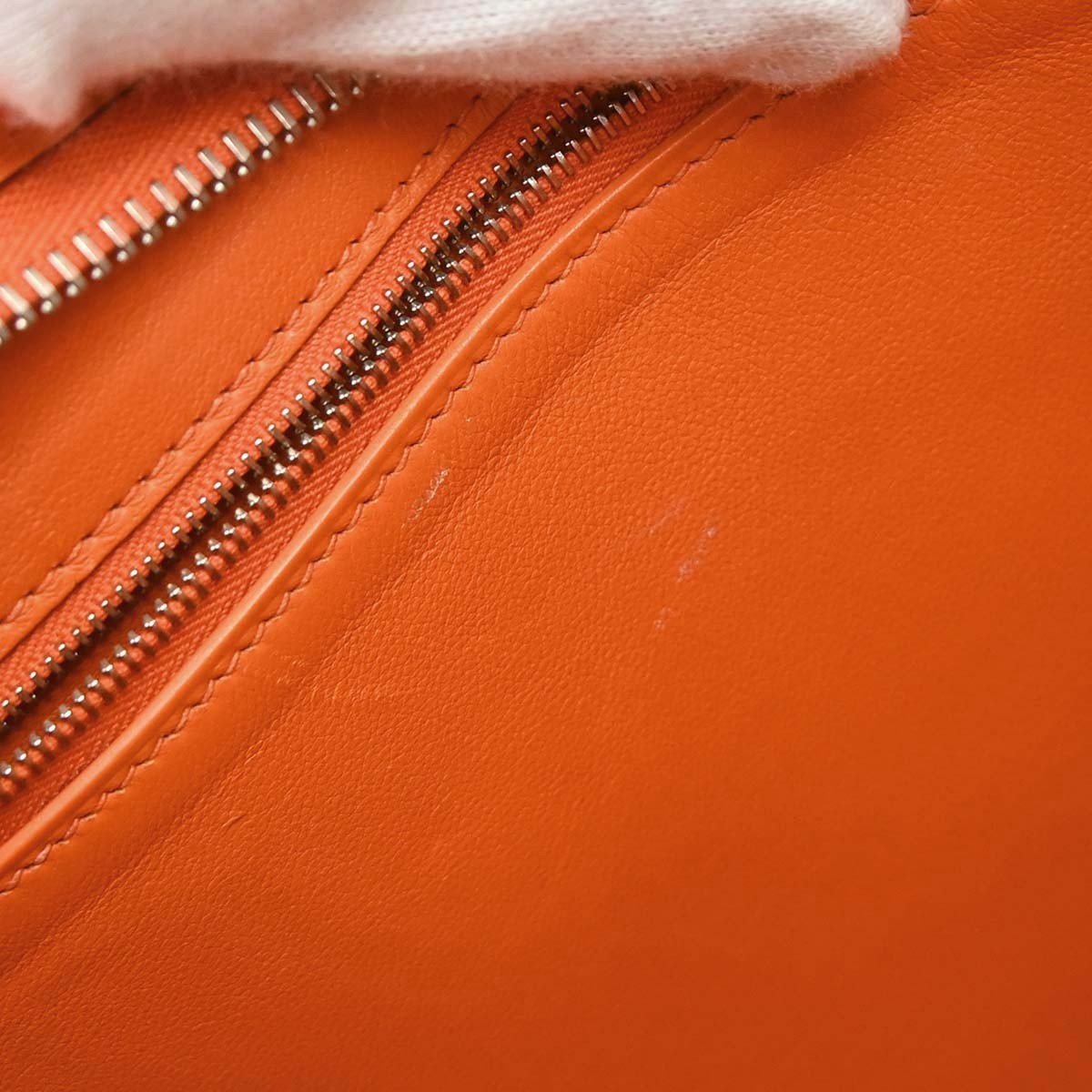 Hermes Trim Epsom Orange Leather Shoulder Bag Bag (Pre-Owned)