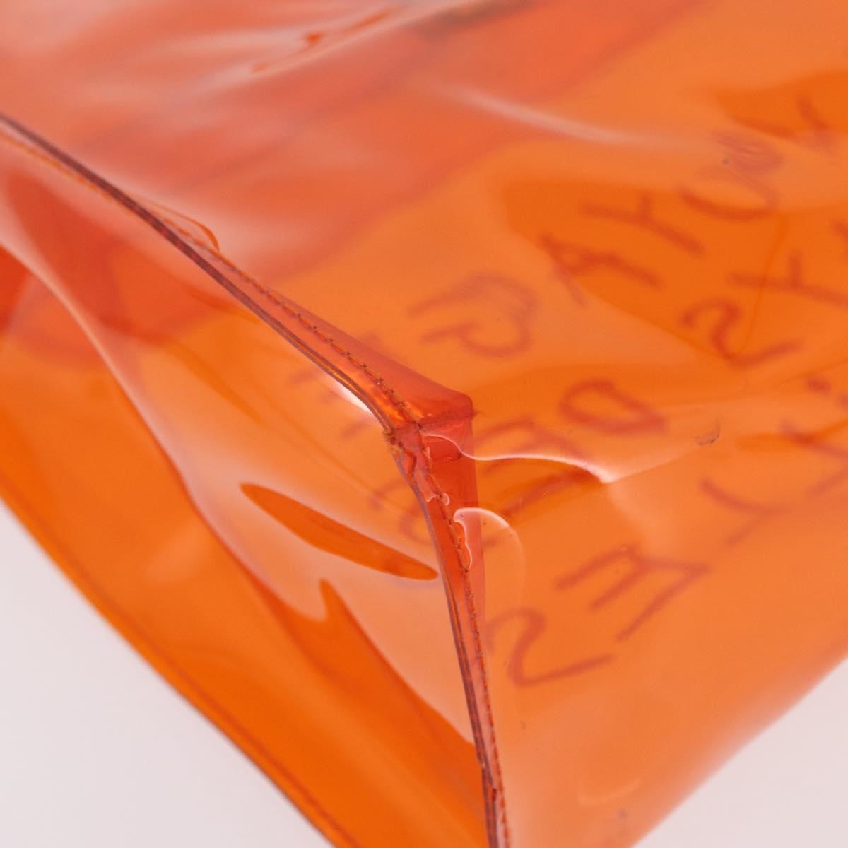 Hermes Kelly Souvenir Vinyl Orange Plastic Handbag (Pre-Owned)