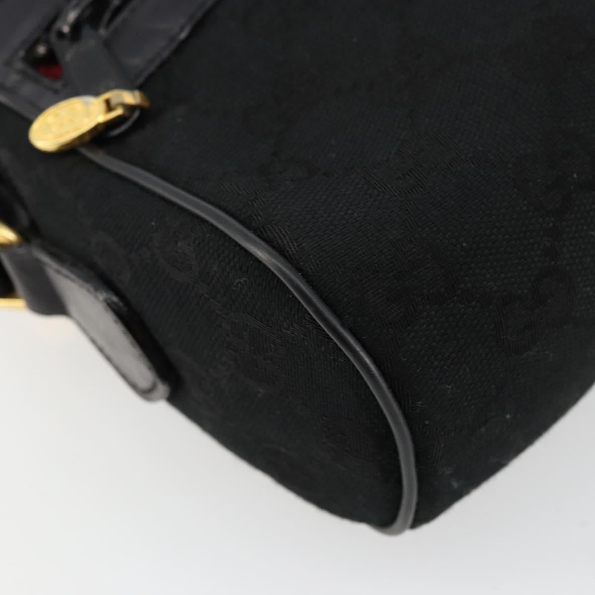 Gucci Ophidia Gg Canvas Black Canvas Shoulder Bag Bag (Pre-Owned)