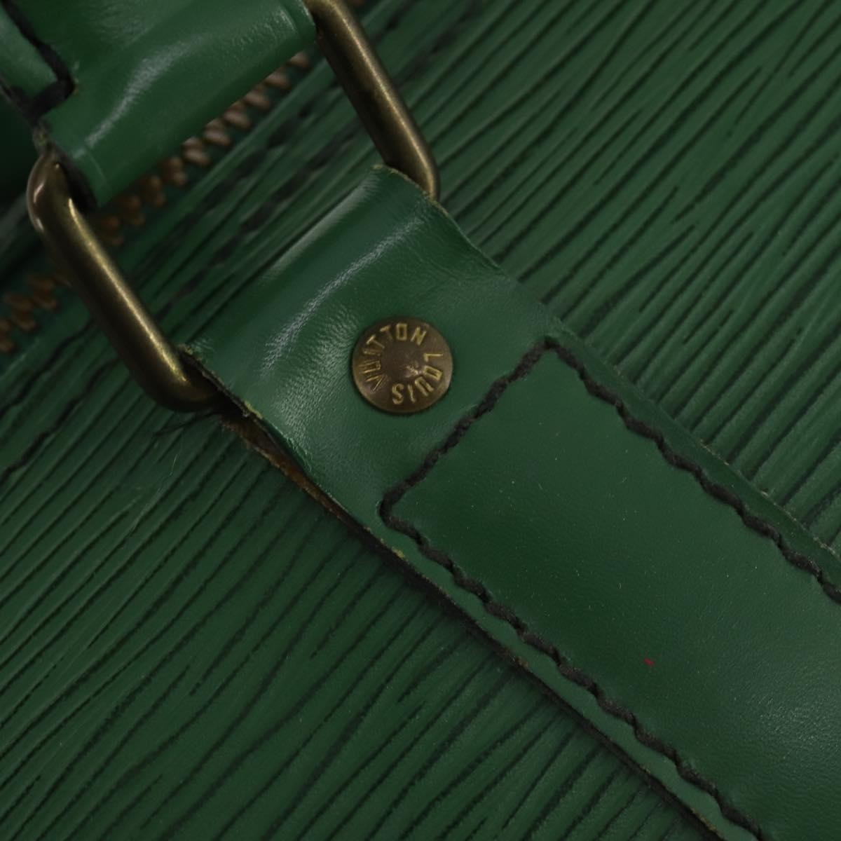 Louis Vuitton Keepall Epi Leather Green Leather Travel Bag Bag (Pre-Owned)