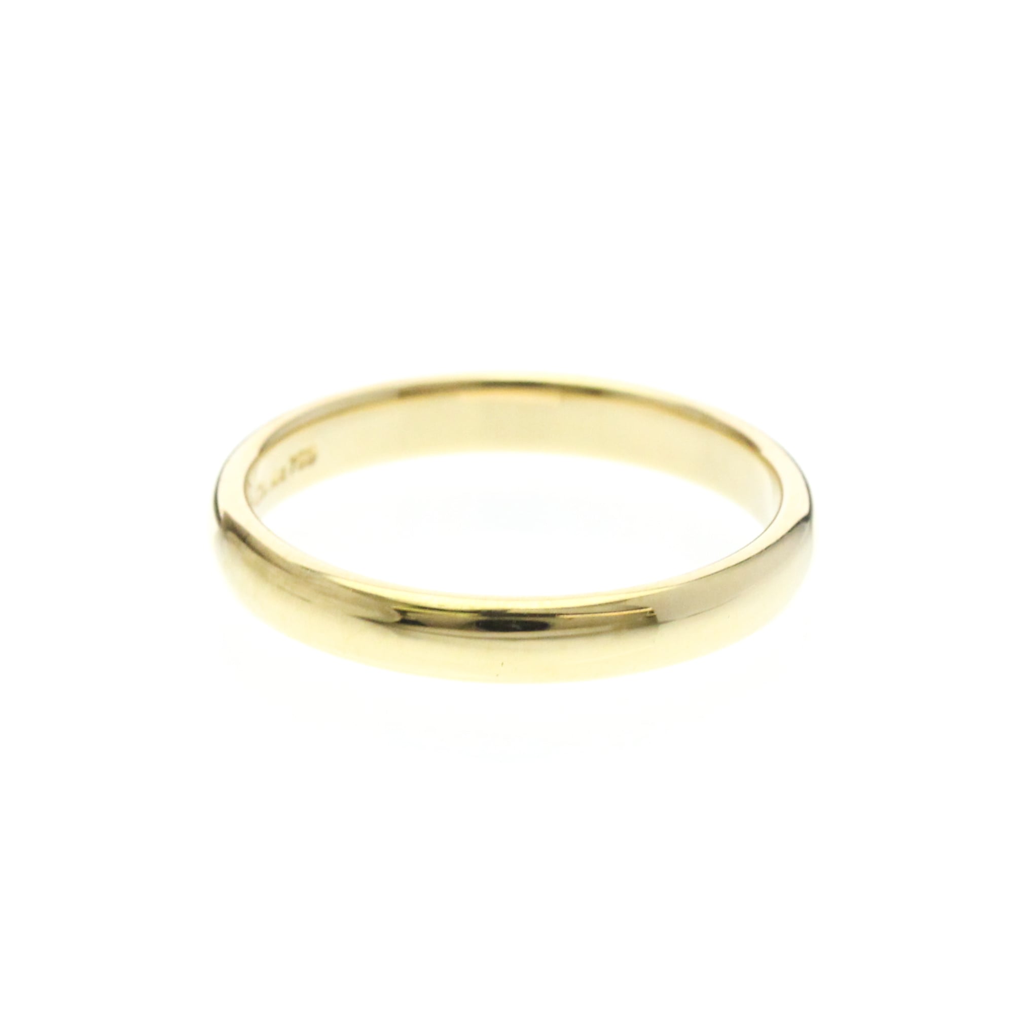 Tiffany & Co. Classic Wedding Band 18K Yellow Gold Gold Yellow_Gold Ring Jewelry (Pre-Owned)
