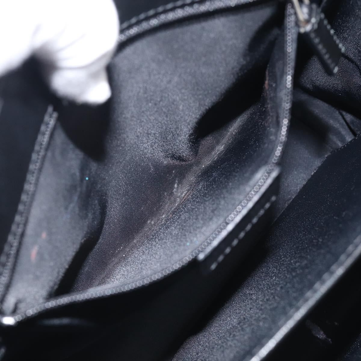 Christian Dior Vintage Trotter Pocket Diorissimo Canvas Black Canvas Tote Bag Bag (Pre-Owned)