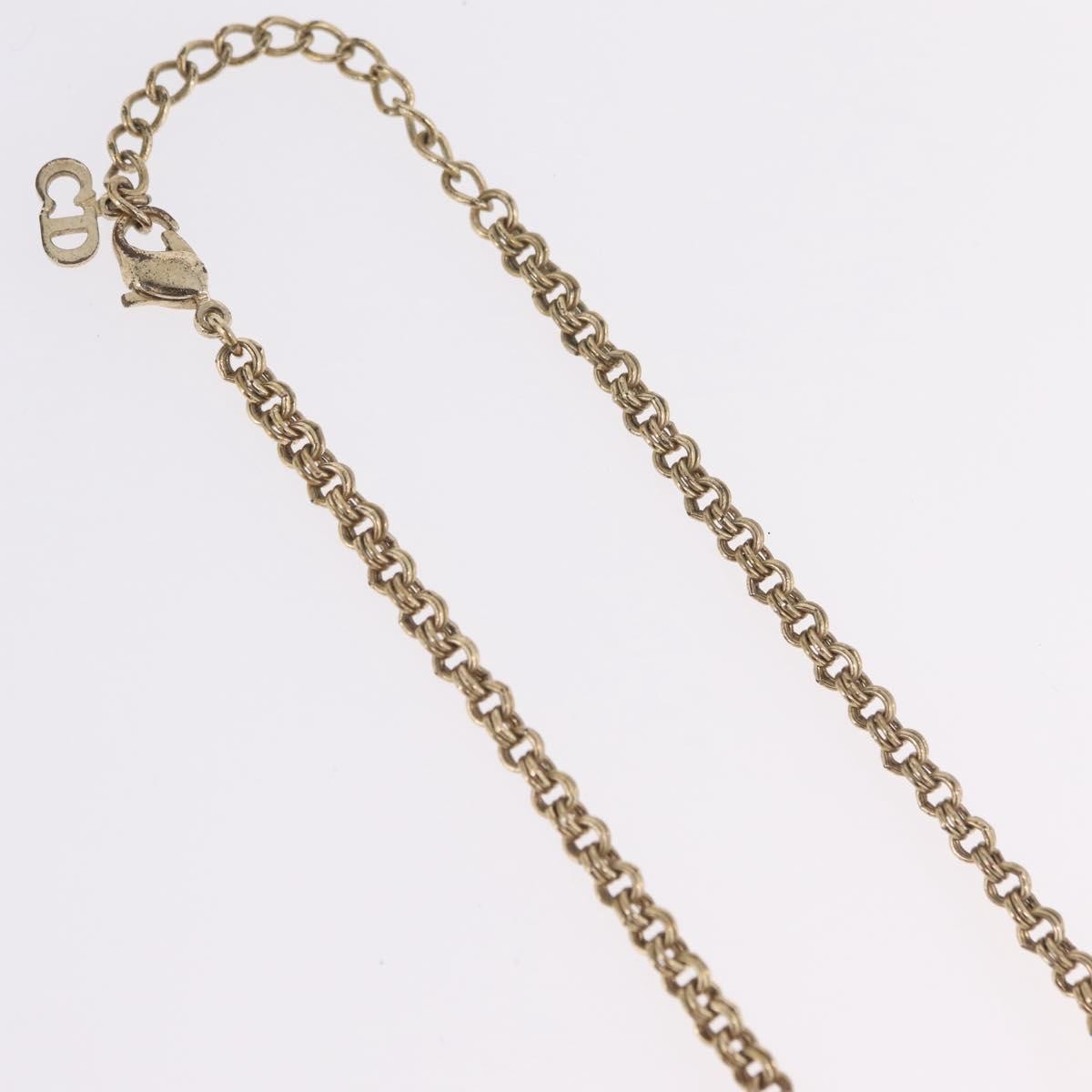 Christian Dior Cd Pendant Metal Gold Metal Necklace Jewelry (Pre-Owned)