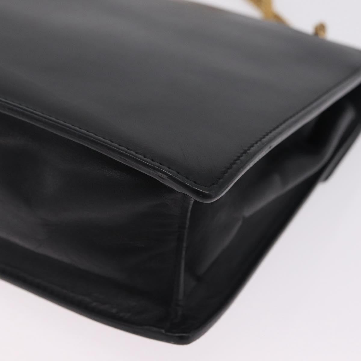 Saint Laurent Betty Leather Black Leather Handbag (Pre-Owned)