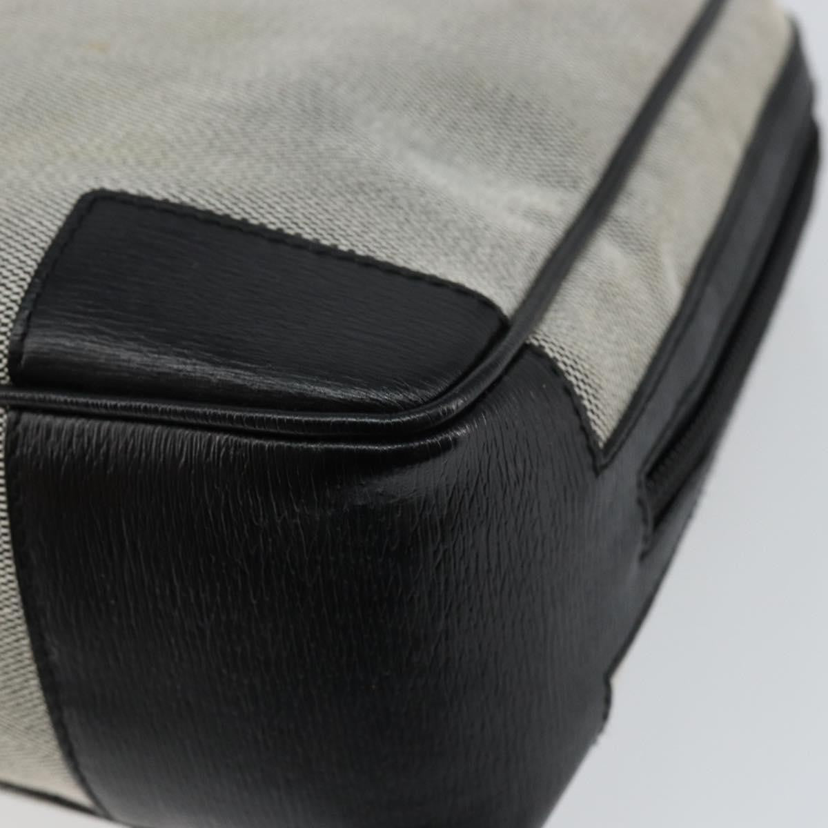 Gucci Vintage Square G Canvas Gray Canvas Handbag (Pre-Owned)