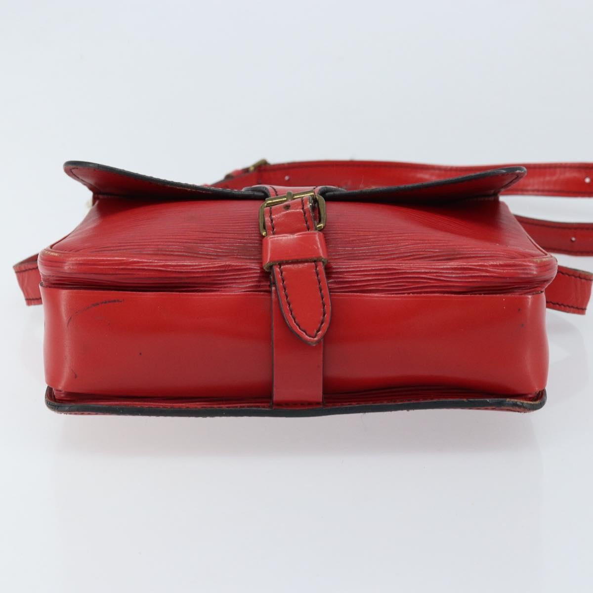 Louis Vuitton Cartouchiere Epi Leather Red Leather Shoulder Bag Bag (Pre-Owned)