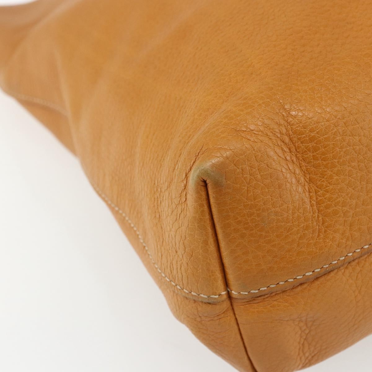 Prada Convertible Shopper Vitello Daino Brown Leather Tote Bag Bag (Pre-Owned)