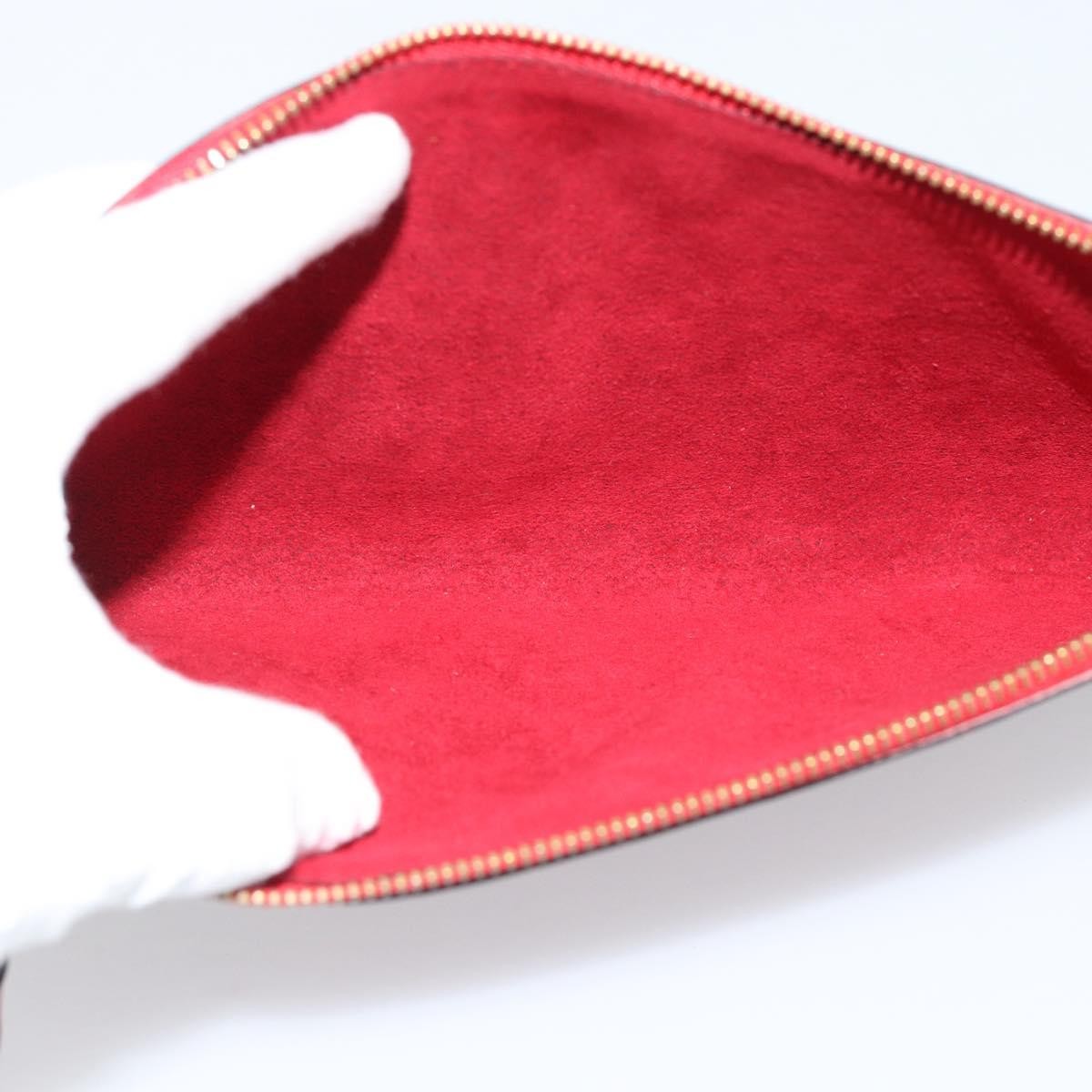 Louis Vuitton Pochette Accessoires Epi Red Leather Clutche & Pouche Bag (Pre-Owned)