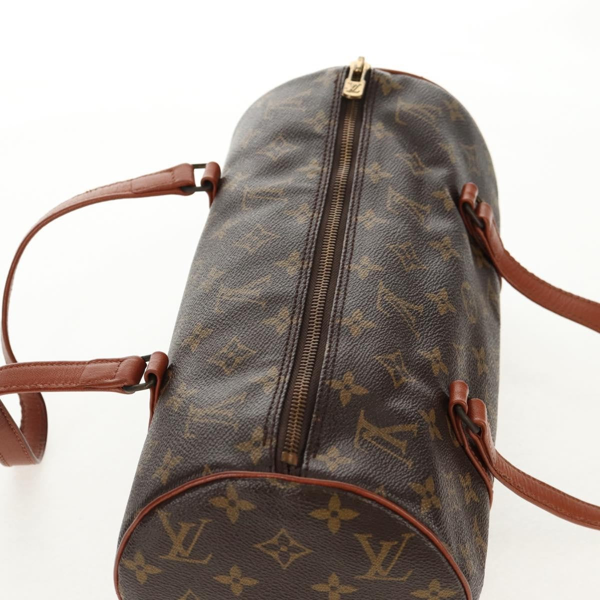Louis Vuitton Papillon Monogram Canvas Brown Canvas Handbag (Pre-Owned)
