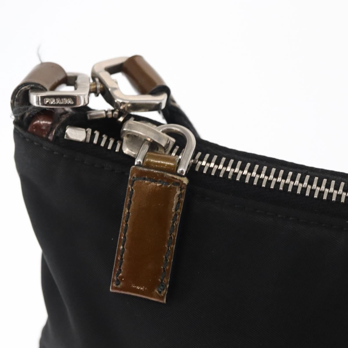 Prada Vintage Tessuto Black Nylon Shoulder Bag Bag (Pre-Owned)