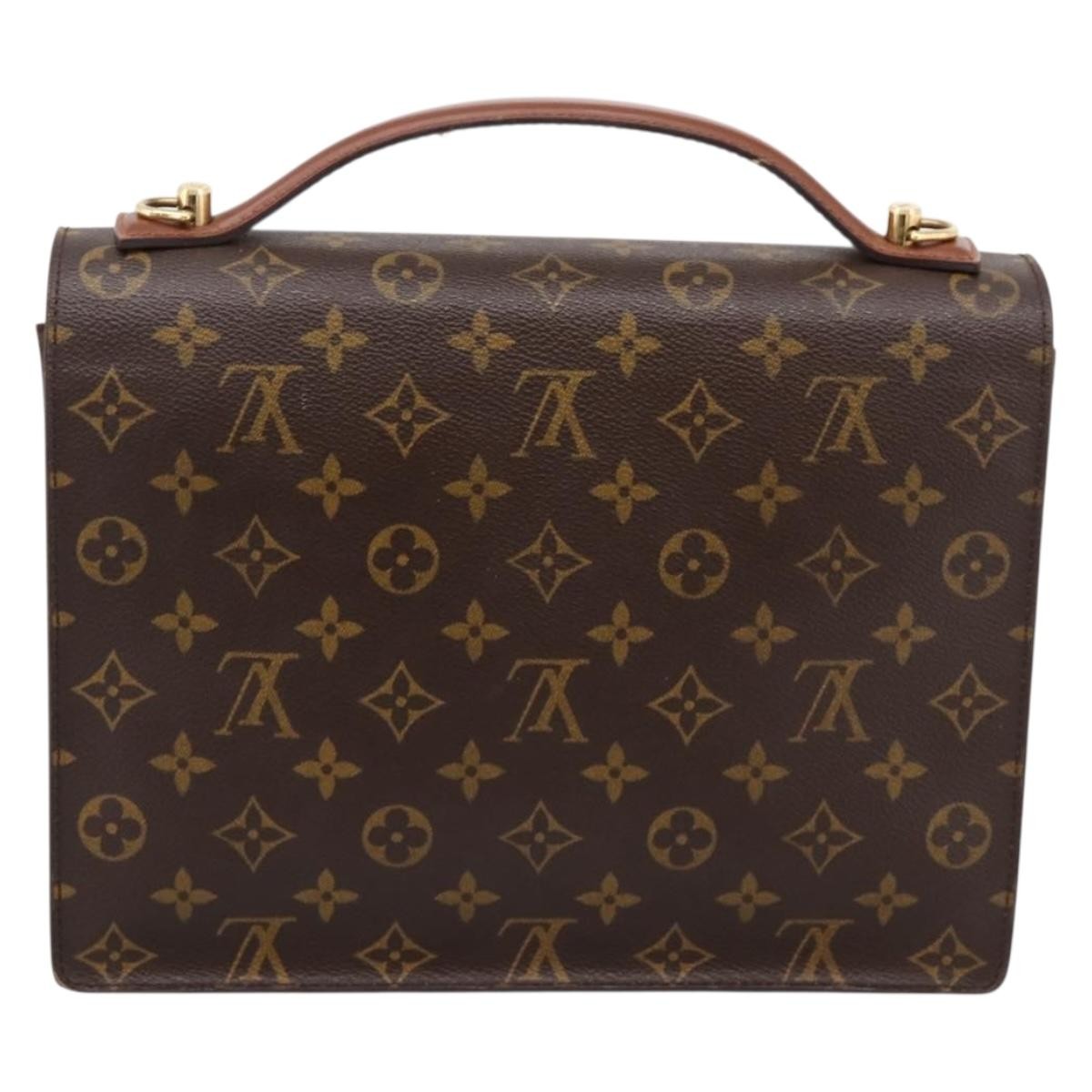 Louis Vuitton Monceau Monogram Canvas Brown Canvas Handbag (Pre-Owned)