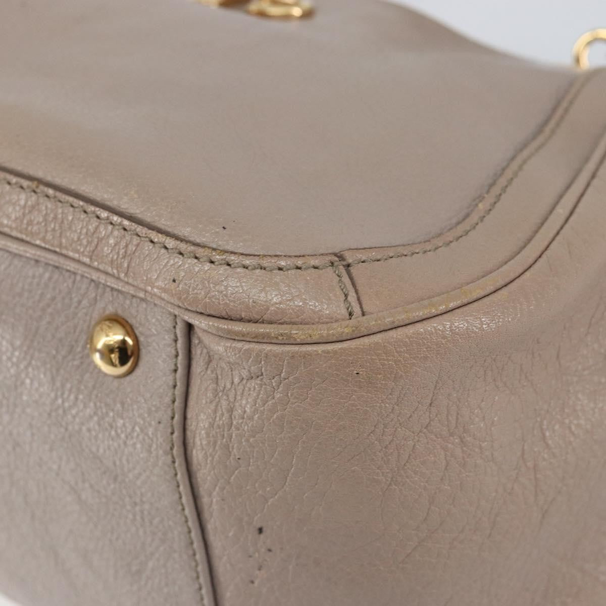 Salvatore Ferragamo Gancini Leather Pink Leather Handbag (Pre-Owned)