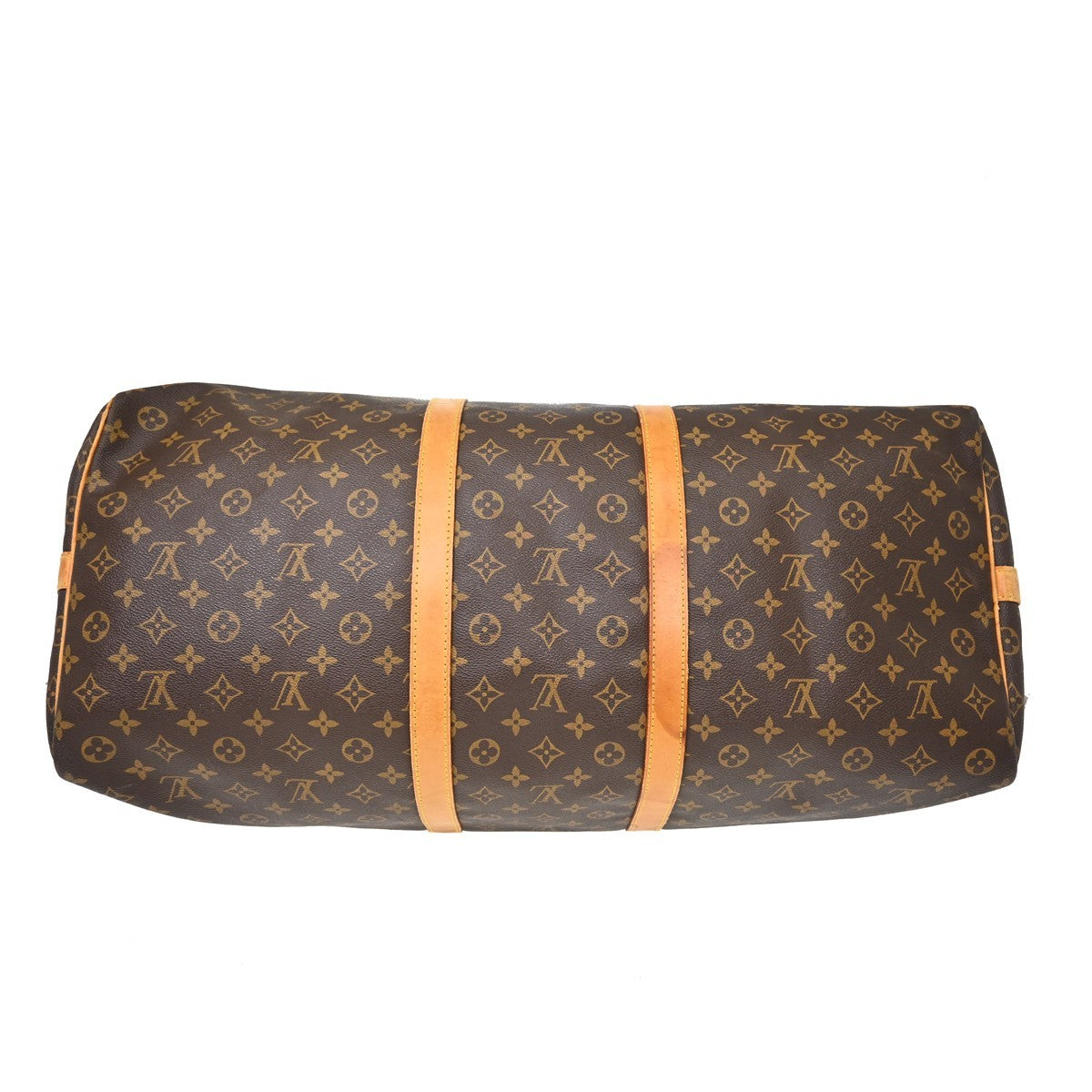 Louis Vuitton Keepall Bandouliere Monogram Canvas Brown Canvas Travel Bag Bag (Pre-Owned)