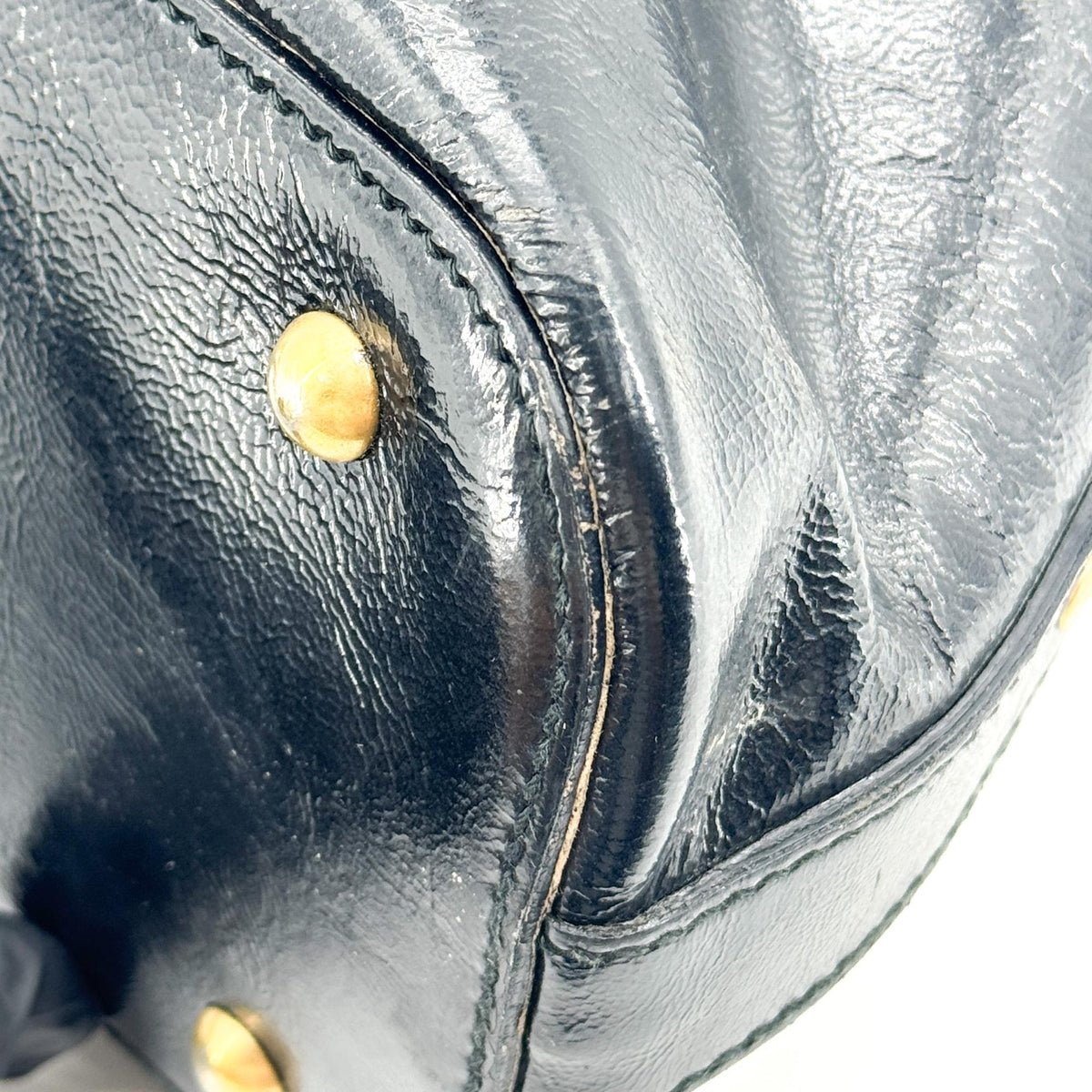 Saint Laurent Muse Patent Black Patent_Leather Shoulder Bag Bag (Pre-Owned)