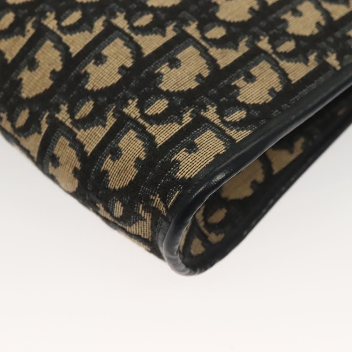 Christian Dior Vintage Trotter Canvas Navy Canvas Shoulder Bag Bag (Pre-Owned)
