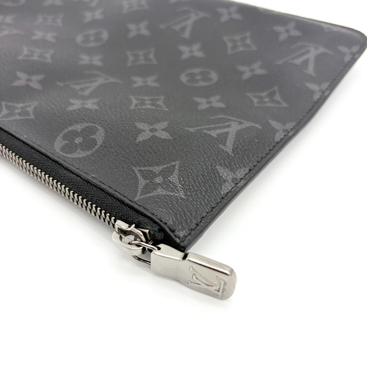 Louis Vuitton Pochette Voyage Monogram Eclipse Canvas Black Canvas Clutche & Pouche Bag (Pre-Owned)