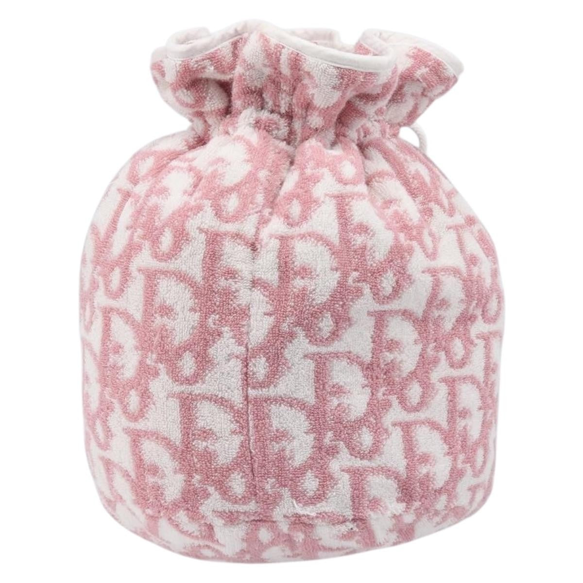 Christian Dior Trotter Clutch Trotter Canvas Pink Canvas Clutche & Pouche Bag (Pre-Owned)