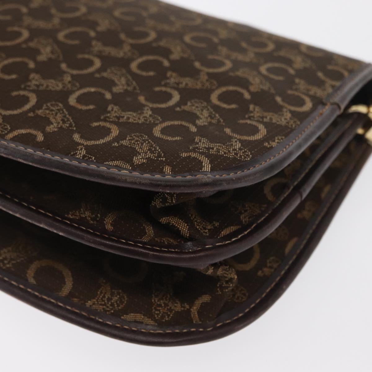 Celine C Sulky Canvas Brown Canvas Shoulder Bag Bag (Pre-Owned)