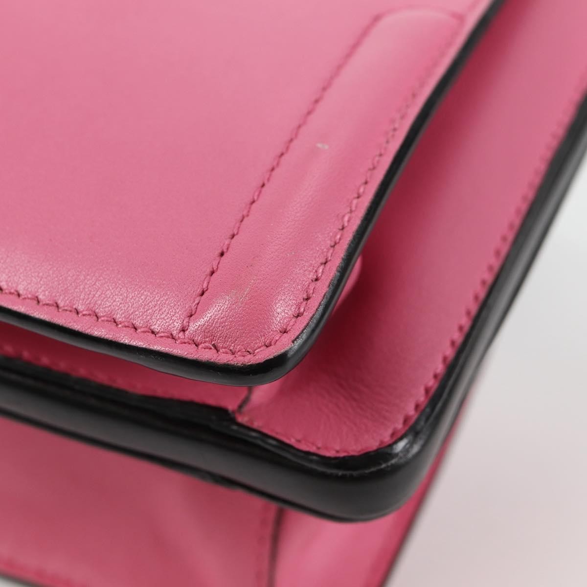Prada Belle Top Handle City Calf Pink Leather Bag (Pre-Owned)