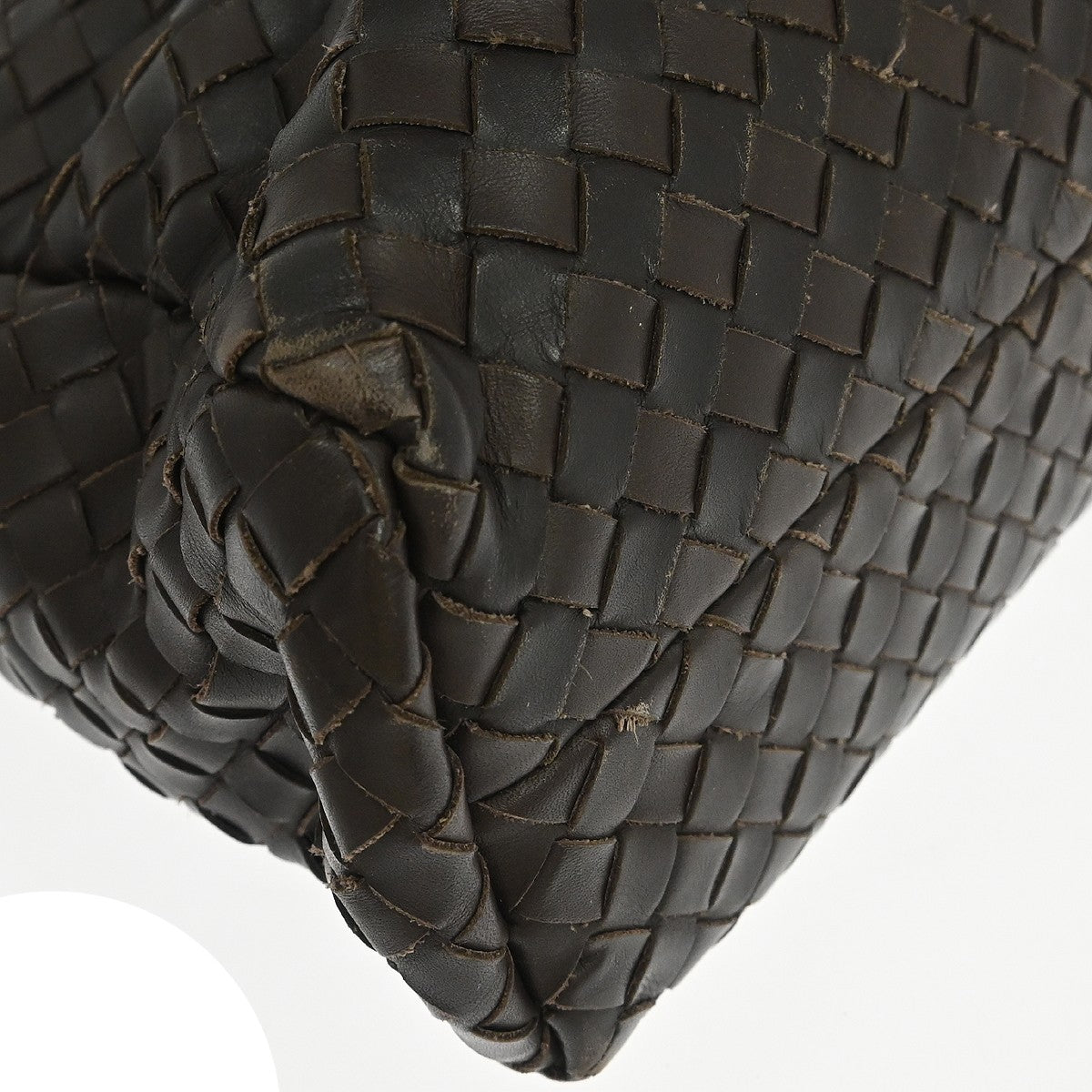 Bottega Veneta Envelope Intrecciato Nappa Brown Leather Briefcase Bag (Pre-Owned)