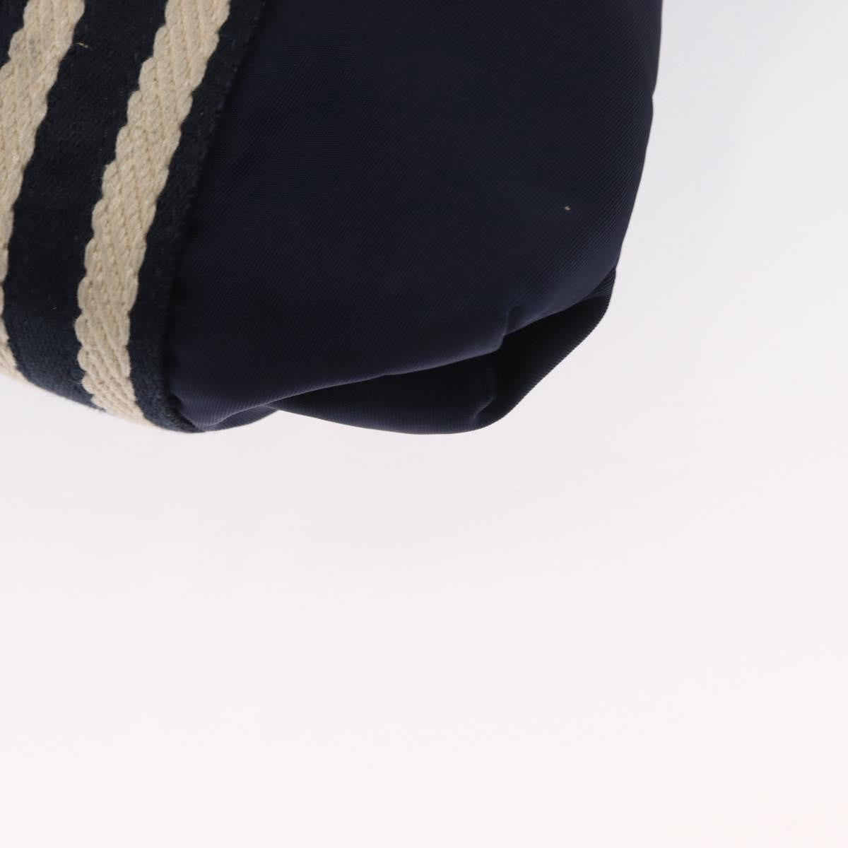 Gucci Vintage Gg Coated Canvas Navy Nylon Shoulder Bag Bag (Pre-Owned)