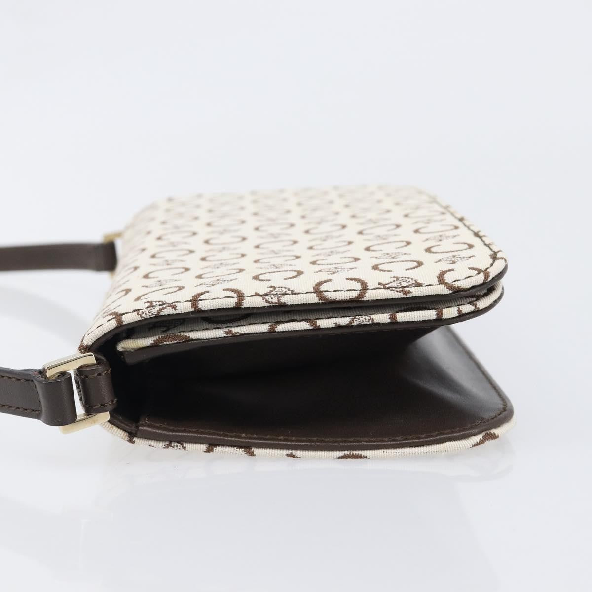 Celine C Macadam Shoulder Canvas Beige Canvas Handbag (Pre-Owned)