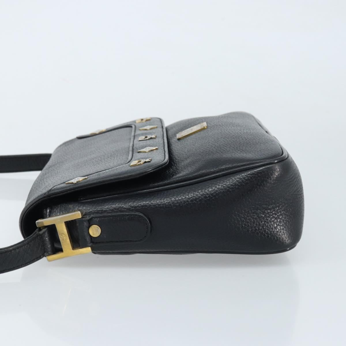 MCM Vintage Vicetos Leather Black Leather Shoulder Bag Bag (Pre-Owned)