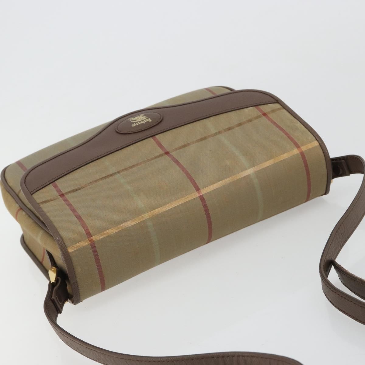 Burberry Nova Check Canvas And Leather Brown Canvas Handbag (Pre-Owned)