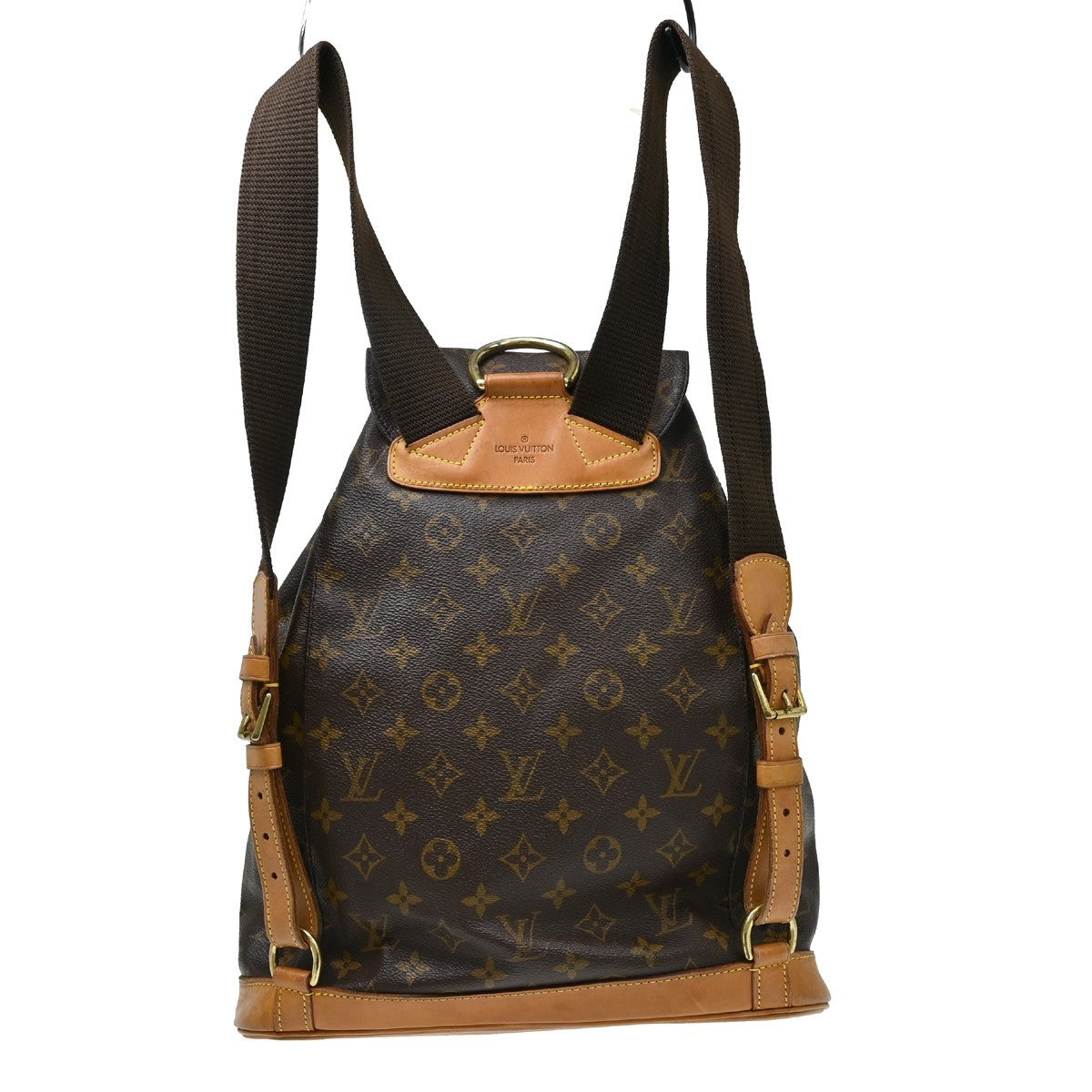 Louis Vuitton Vintage Montsouris Monogram Canvas Brown Canvas Backpack Bag (Pre-Owned)