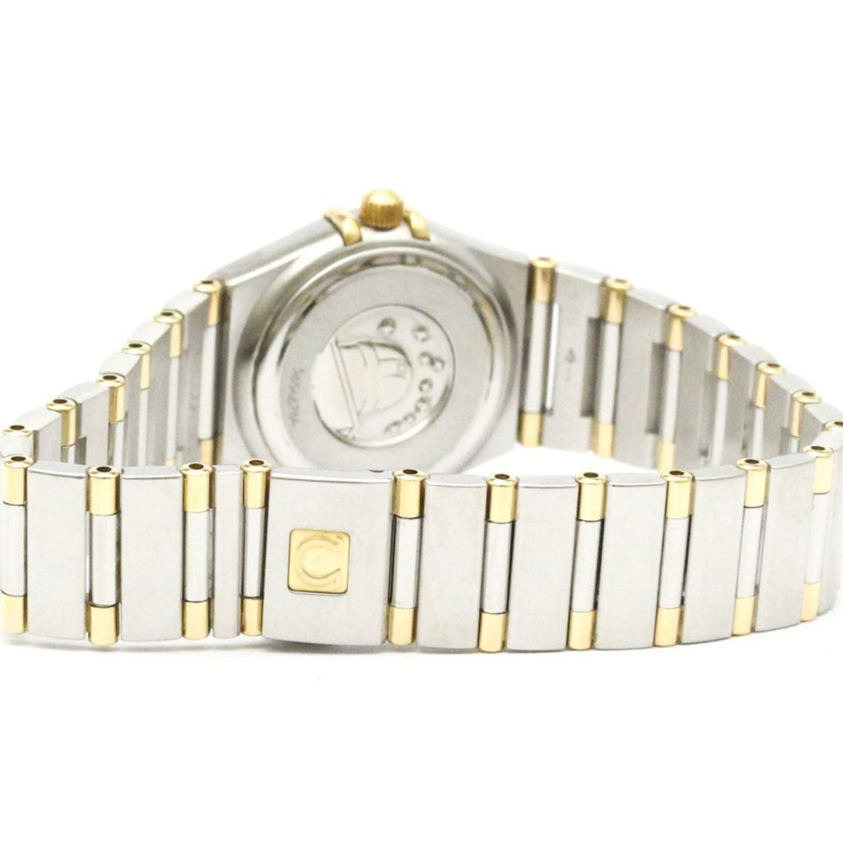 Omega Constellation Quartz Stainless Steel And Yellow Gold With Diamond Bezel And Markers And Mother Of Pearl Watch (Pre-Owned)