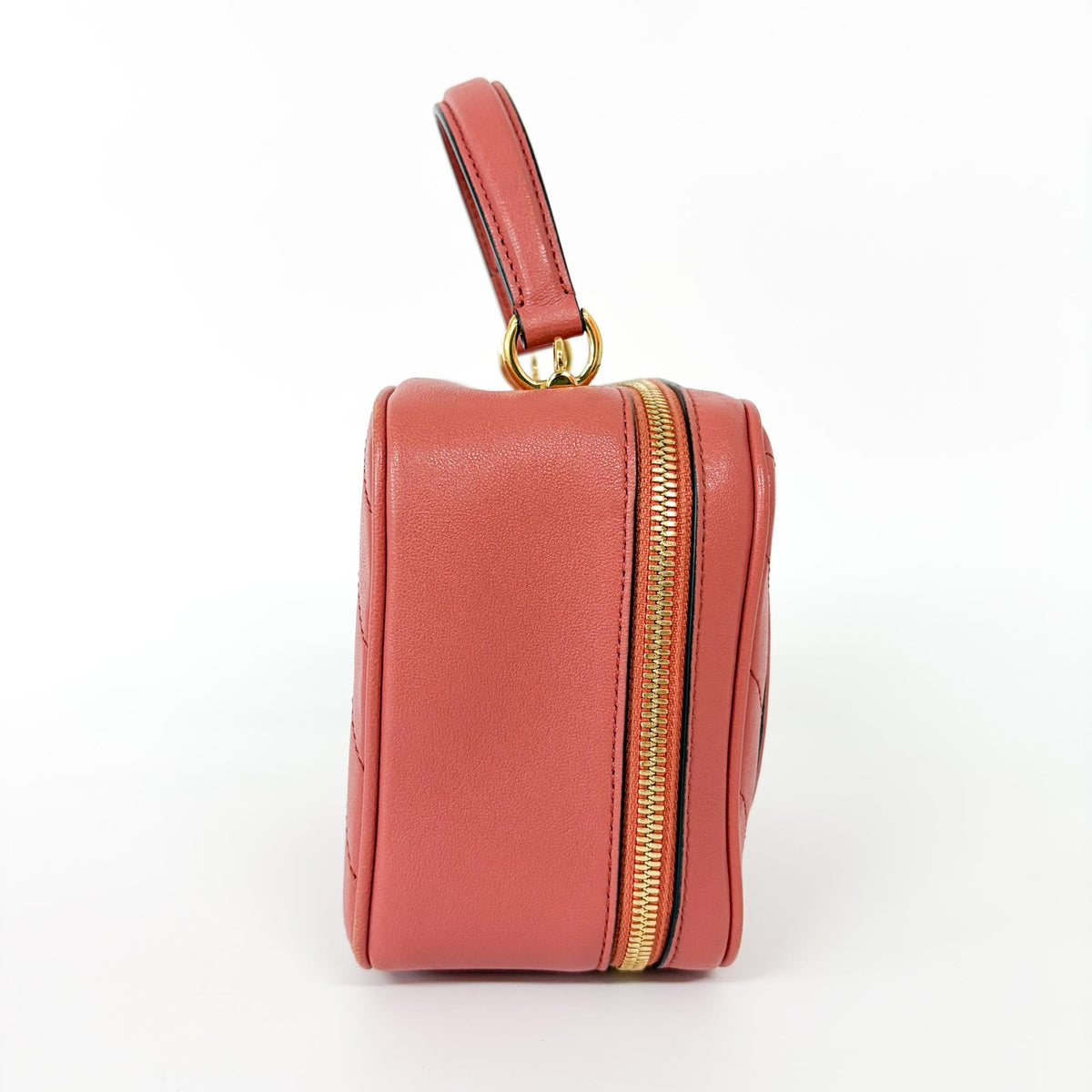 Gucci Blondie Nm Top Handle Leather Pink Leather Handbag (Pre-Owned)