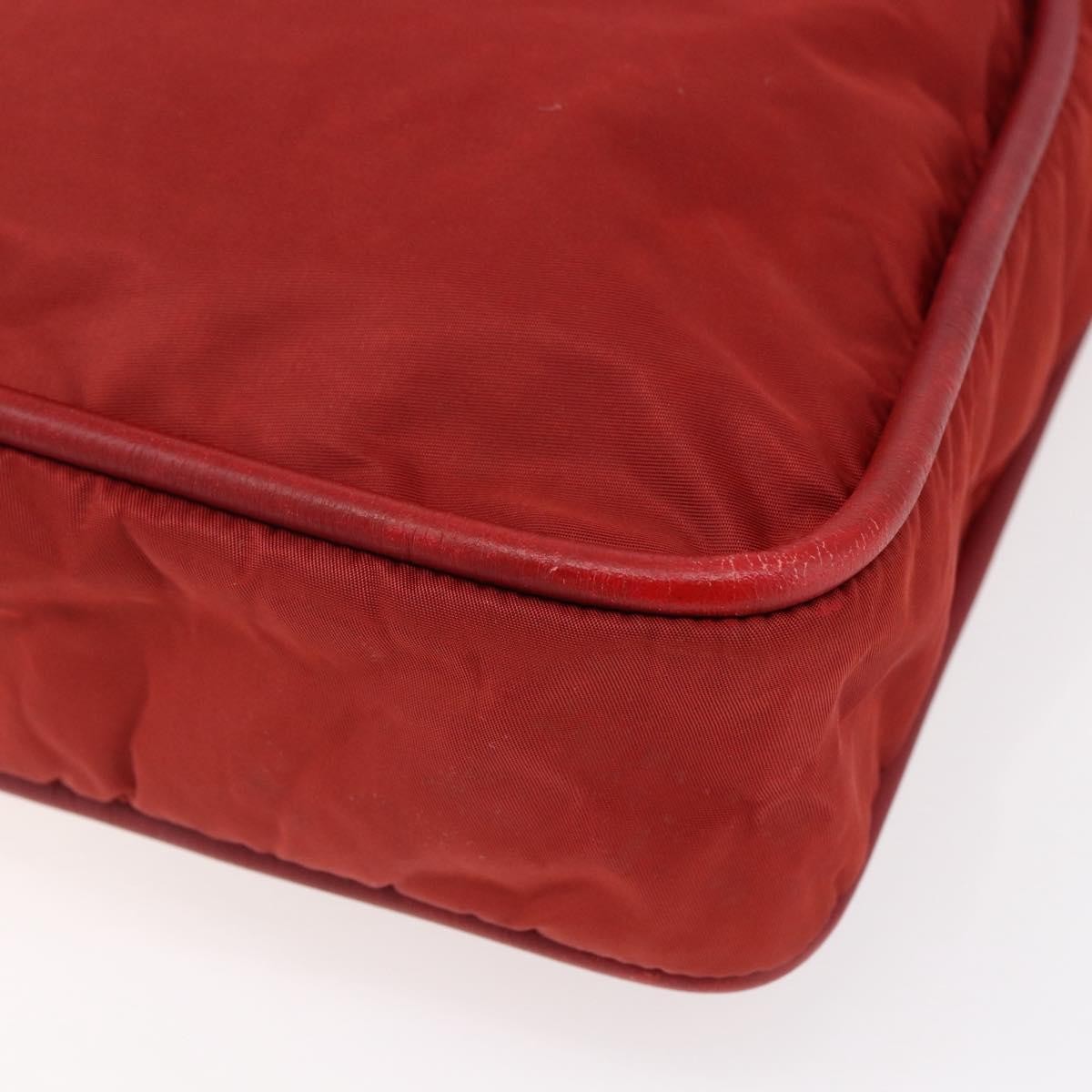 Celine Tote Nylon Red Nylon Tote Bag Bag (Pre-Owned)