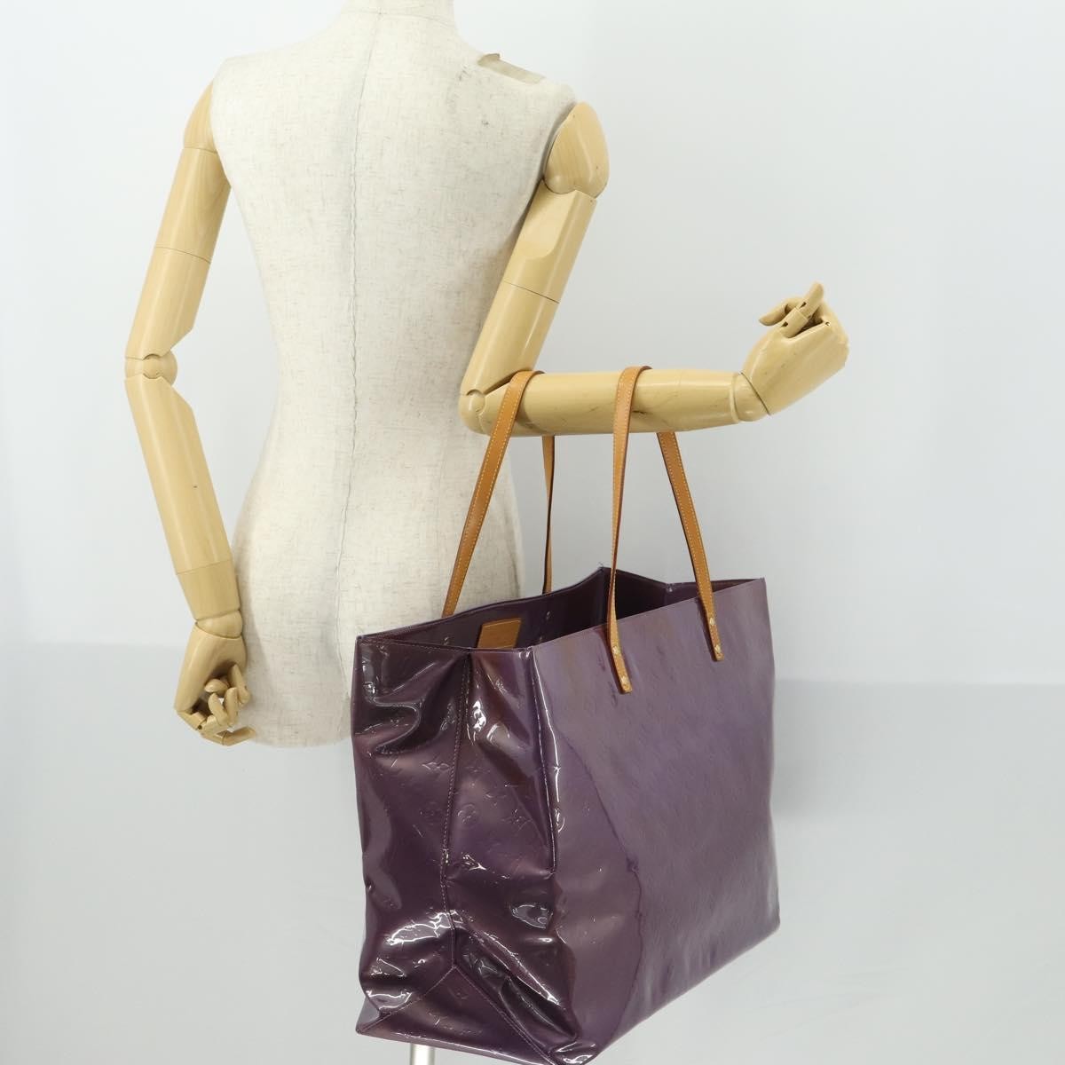 Louis Vuitton Reade Monogram Vernis Purple Patent_Leather Handbag (Pre-Owned)