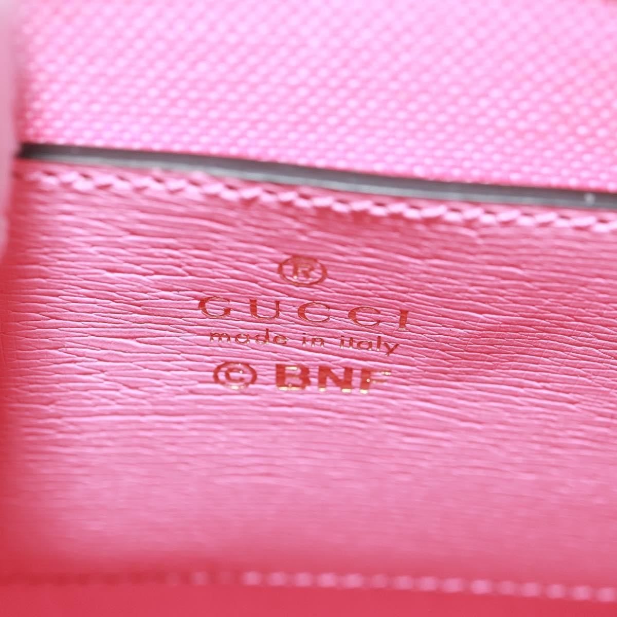 Gucci Vertical Tote Printed Leather Pink Leather Tote Bag Bag (Pre-Owned)